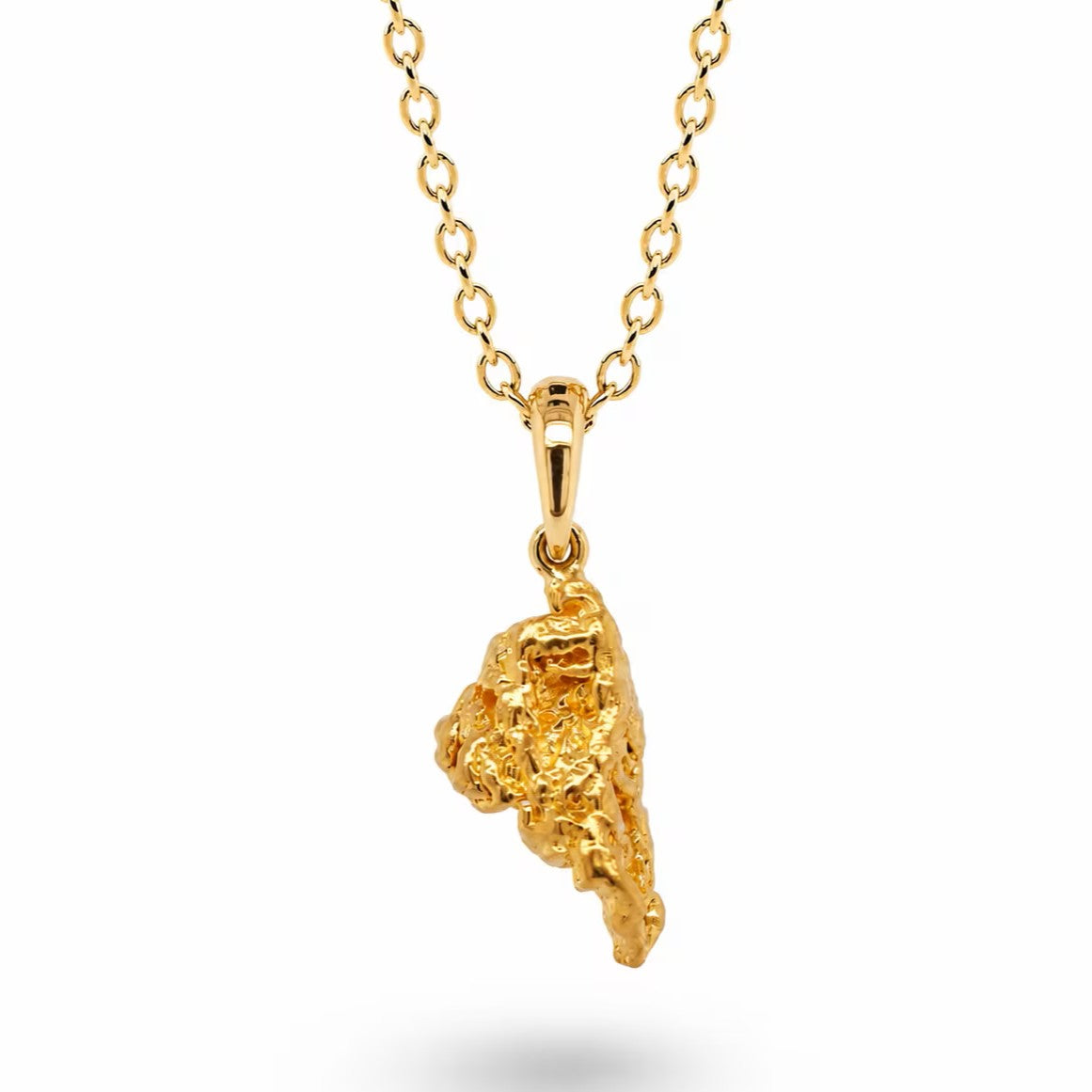 Western Australian Gold Nugget - 18ct Yellow Gold Pendant