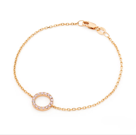 Desert Rose - 18ct Rose Gold Argyle Pink Diamond Bracelet
