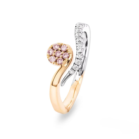 Desert Rose - 18ct Rose and white Gold Argyle Pink Diamond Ring